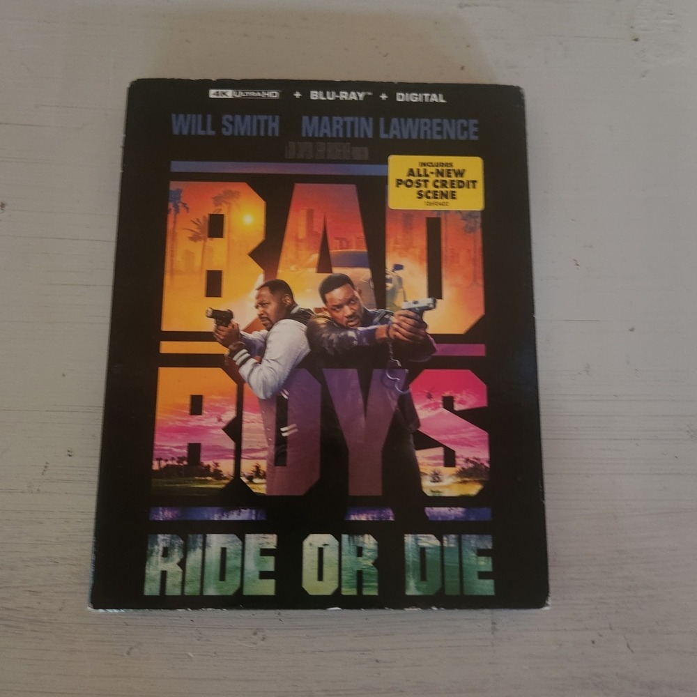 Bad Boys: Ride or Die (Blu-ray, Digital, Slipcover) Brand NEW Sealed 4k Ultra HD